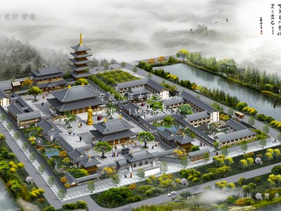 富阳寺庙建筑总体规划方案