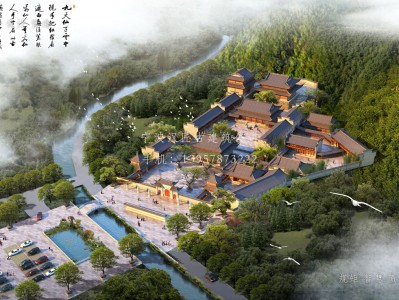 富阳资教寺总体建筑规划方案图
